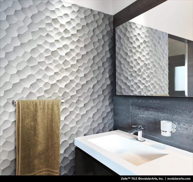 wavy textured wall panels